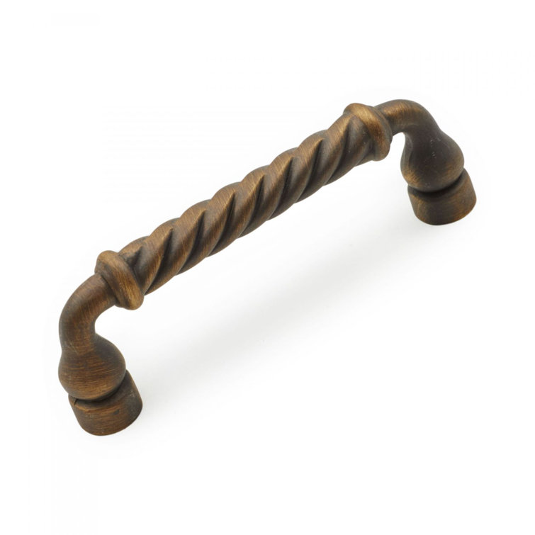 Antique English 3'' Twisted Design Bar Pull