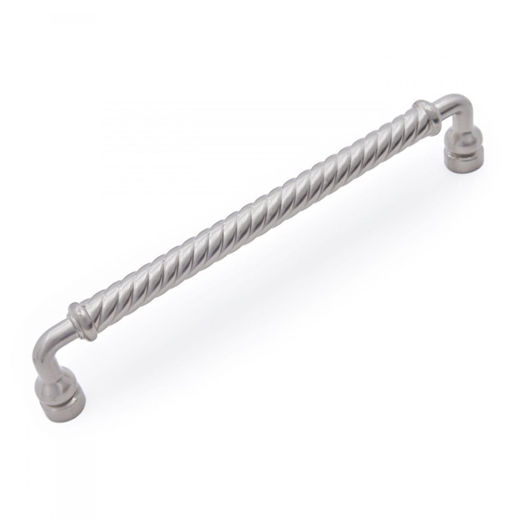 8'' Satin Nickel Twisted Handle Appliance Pull