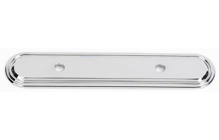 Polished Chrome Decorative Cabinet Backplate