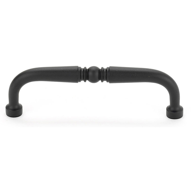 Matte Black Brass Traditional Cabinet Bar Pull