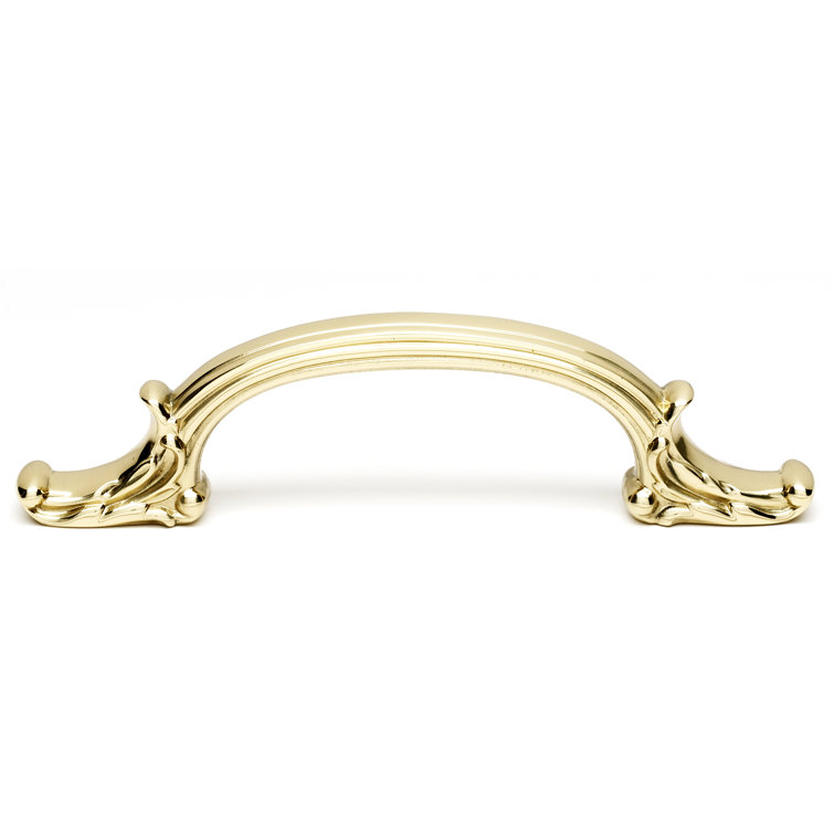 Polished Brass Ornate Traditional Cabinet Pull