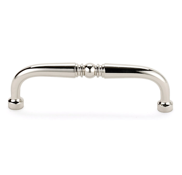 Polished Nickel 4-Inch Traditional Bar Pull with Mounting Hardware