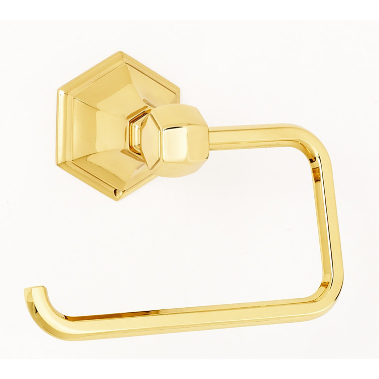 Polished Brass Wall Mounted Toilet Paper Holder