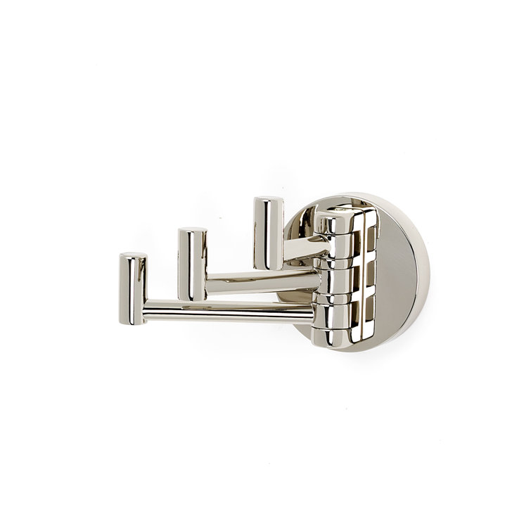 Polished Nickel Modern Swivel Wall Mounted Robe Hook
