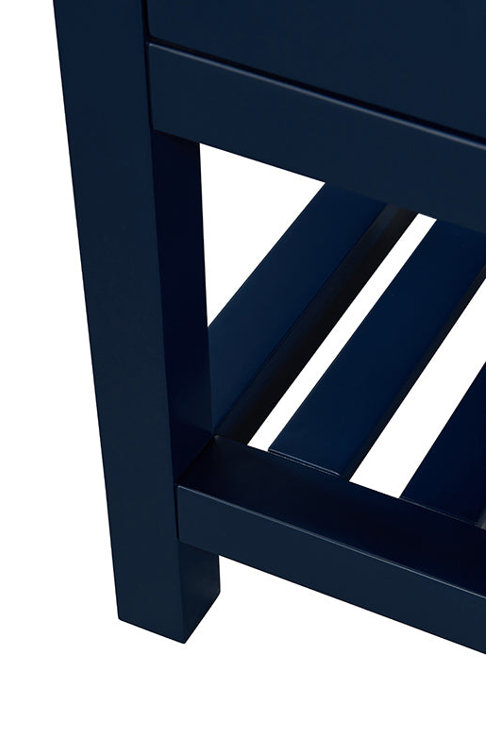 Elizabeth 48'' Heritage Blue Wood Vanity with Marble Top