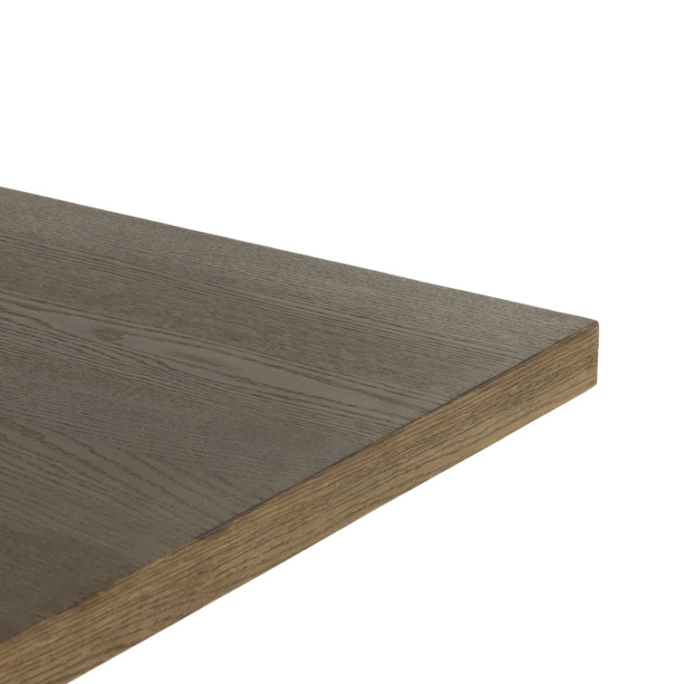 Drifted Oak Rectangular Dining Table with Bowtie Legs