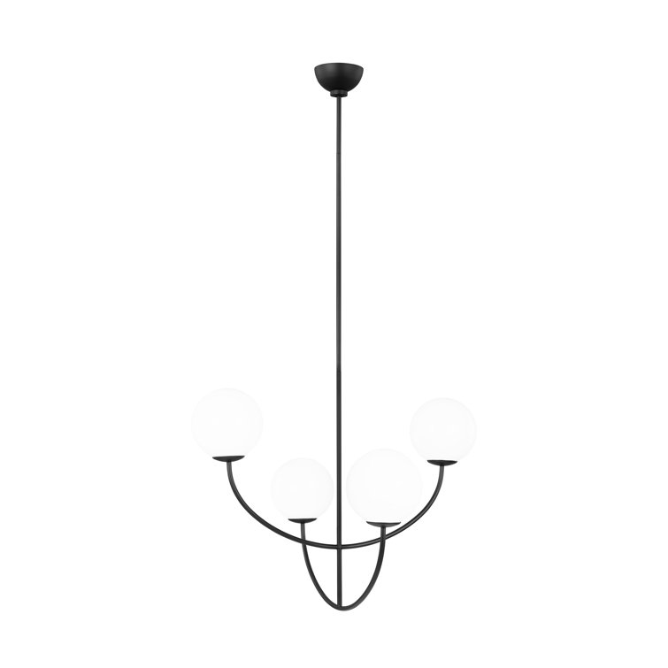 Elegant Galassia Midnight Black 30" Modern Chandelier