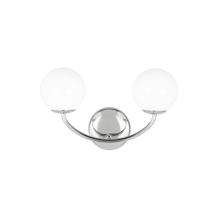 Galassia Teardrop Vanity Wall Sconce in Polished Nickel