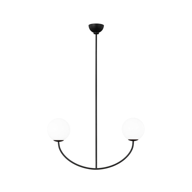 Galassia Midnight Black Modern Linear Chandelier
