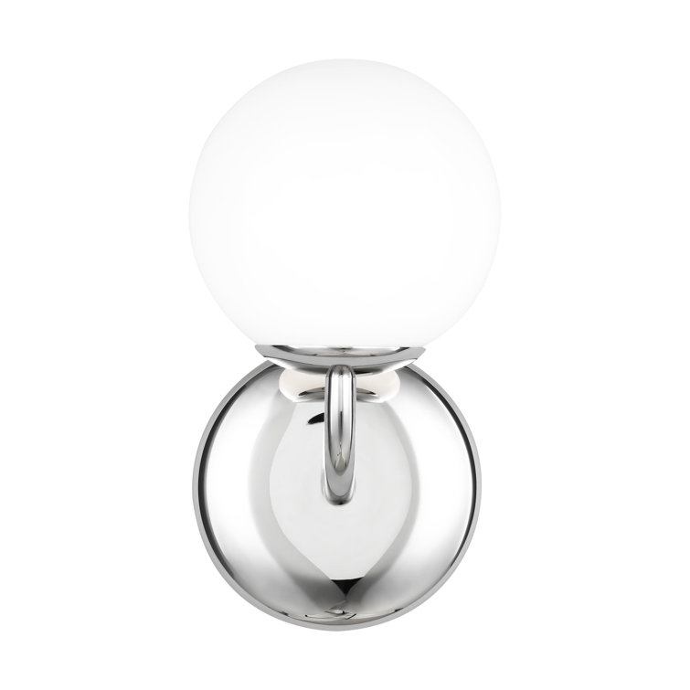 Elegant Swanlike 10" Dimmable Nickel Vanity Light