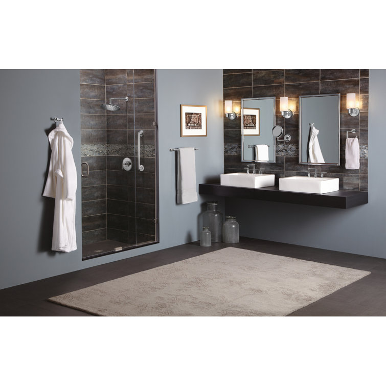 Brushed Nickel Modern Double Robe Hook