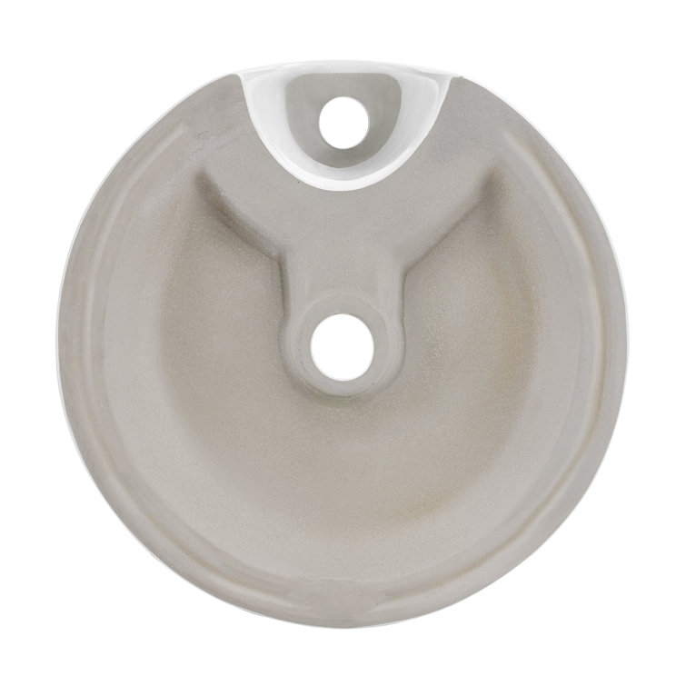 Monaco 15.75" White Ceramic Console Sink with Matte Black Legs