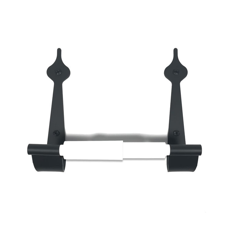 Black Iron Traditional Wall Mounted Toilet Paper Holder