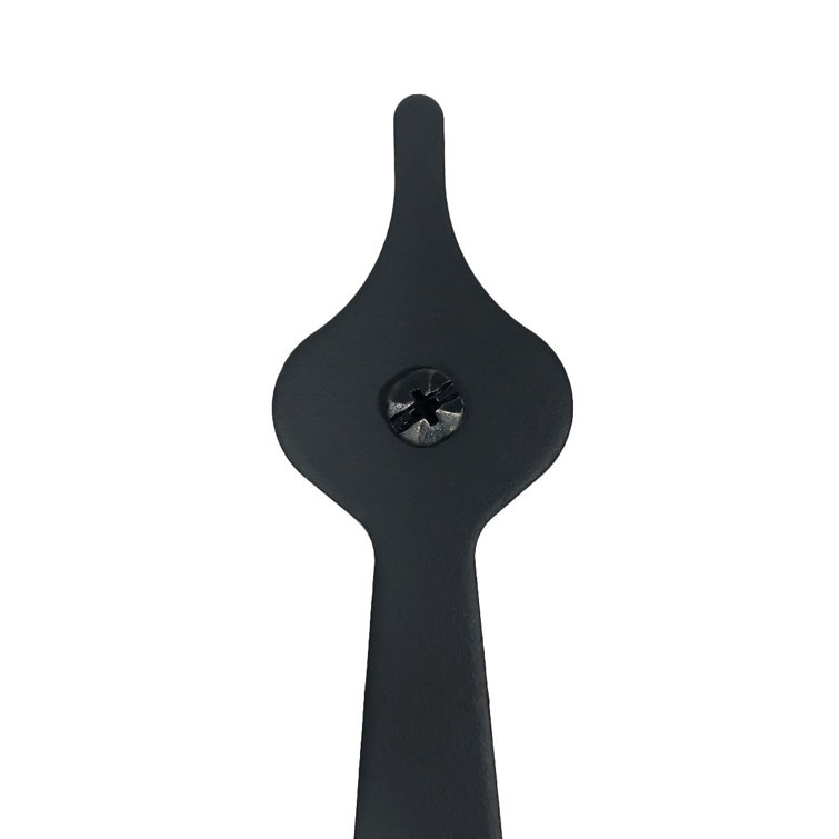 Black Iron 6'' Traditional Spear Design Towel Ring