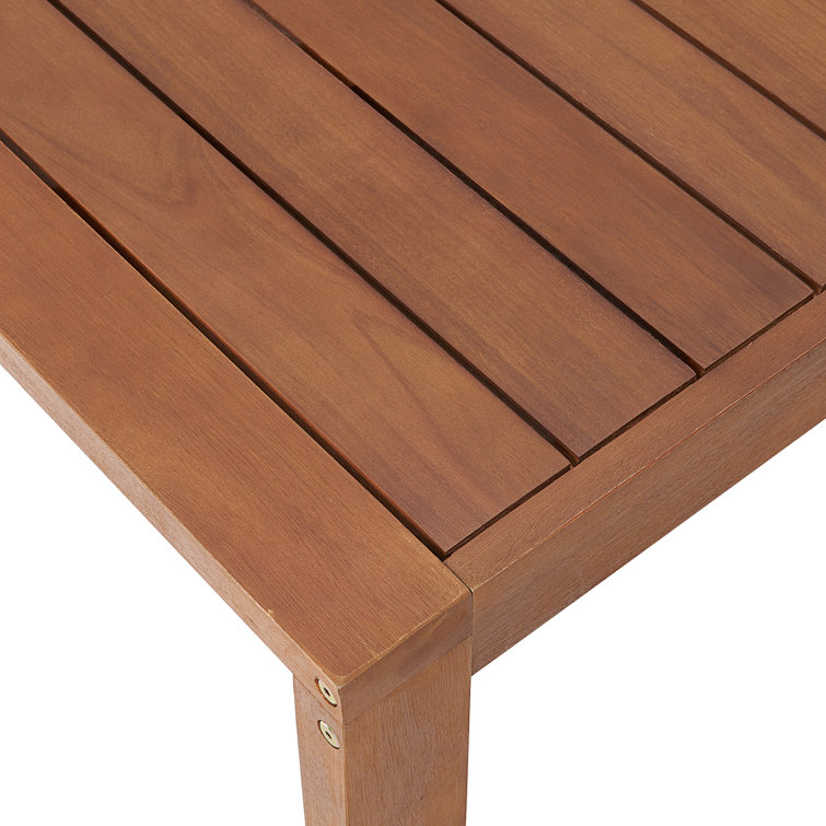 Weston 63" Natural Eucalyptus Wood Outdoor Dining Table