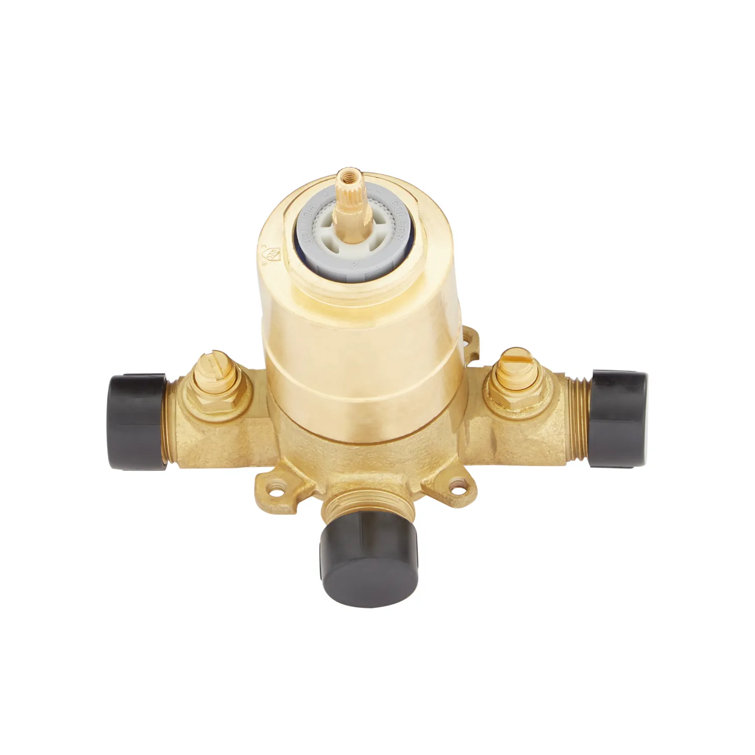 Chrome Pressure Balance Tub and Shower Set with Adjustable Head