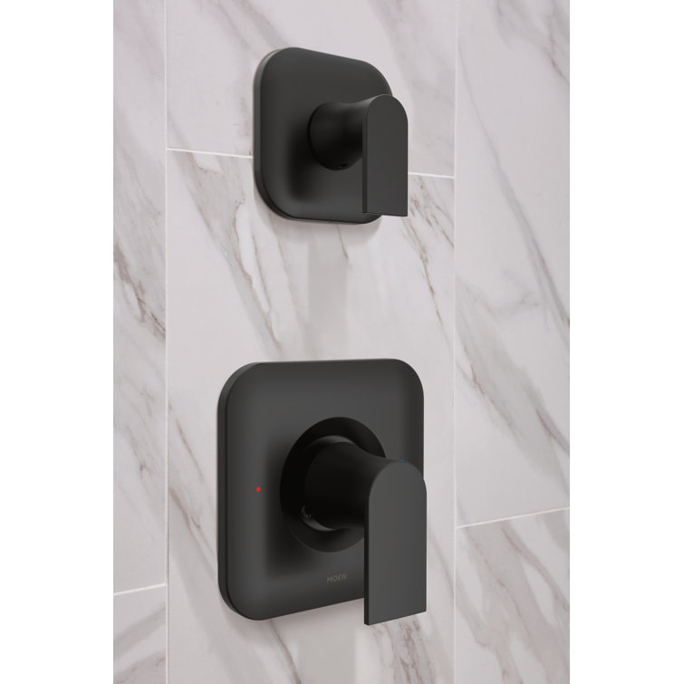 Matte Black Wall-Mounted Shower Lever Handle