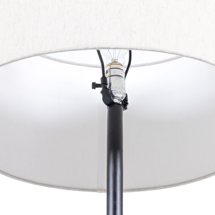 Arcadian Matte Black 63" Tubular Iron Floor Lamp