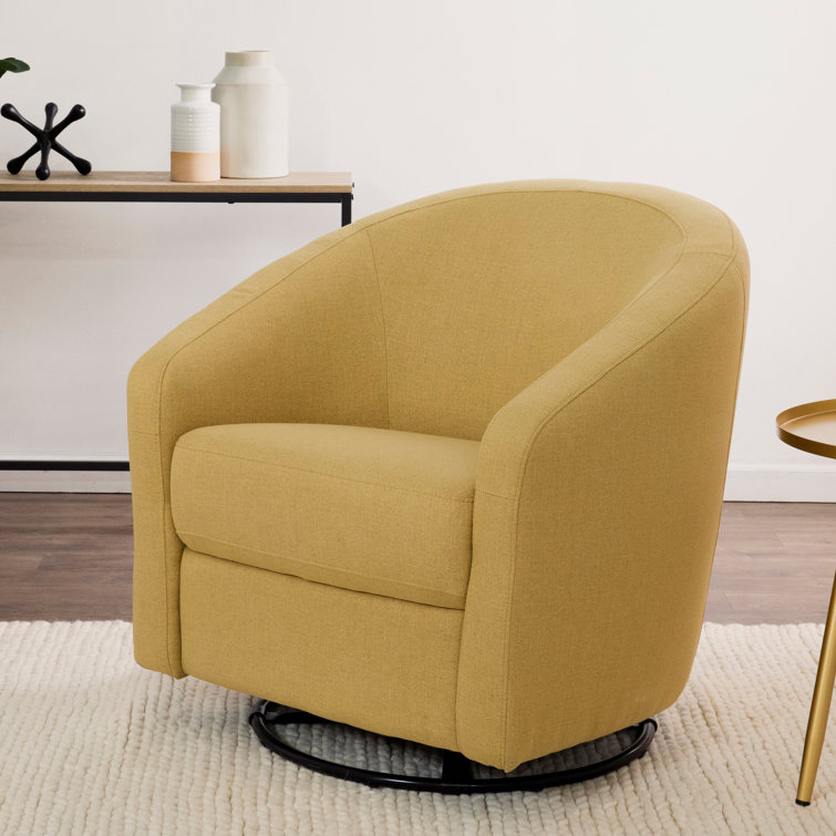 Madison 32'' Performance Dijon Eco-Twill Mid-Century Swivel Glider