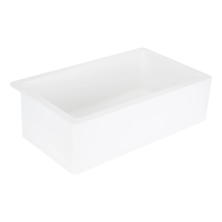 Totten 33" White Granite Farmhouse Kitchen Sink