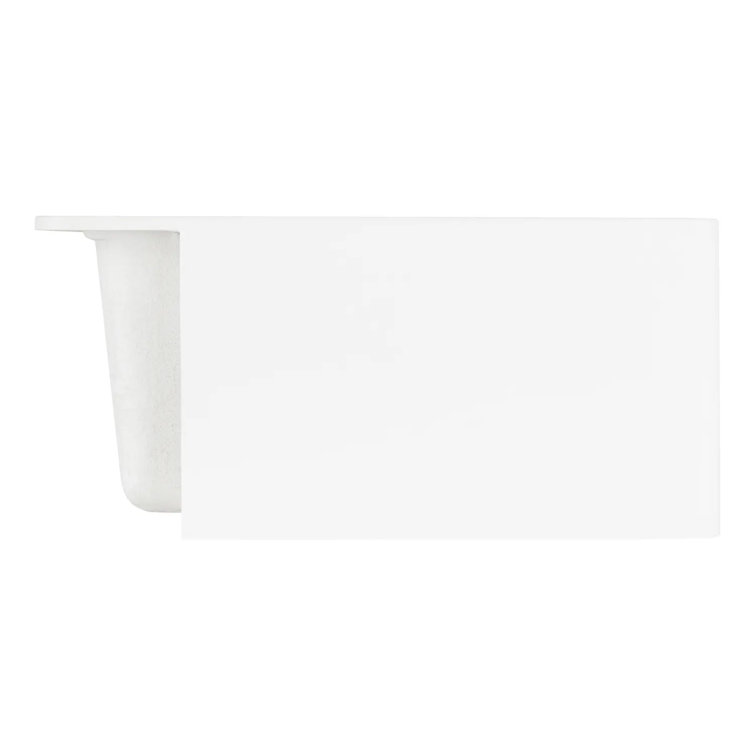 Totten 33" White Granite Farmhouse Kitchen Sink