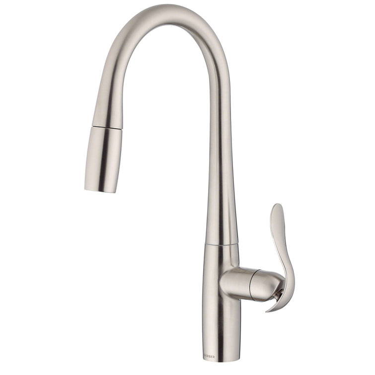 Stainless Steel Single Handle Pull-Down Kitchen Faucet