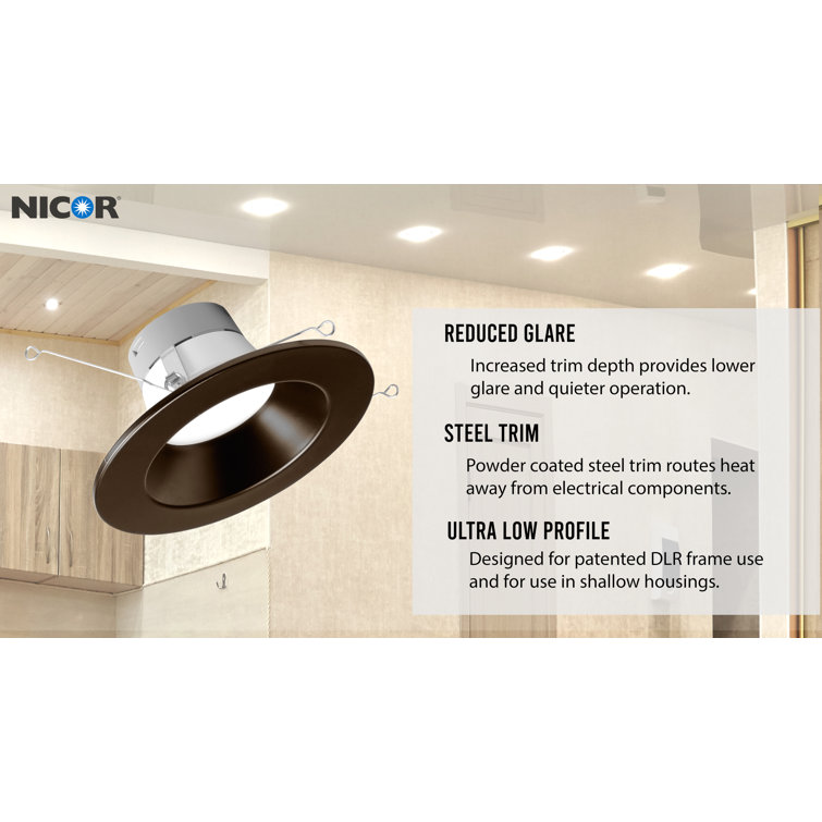 Modern 7.4" Oil-Rubbed Bronze Dimmable LED Recessed Downlight