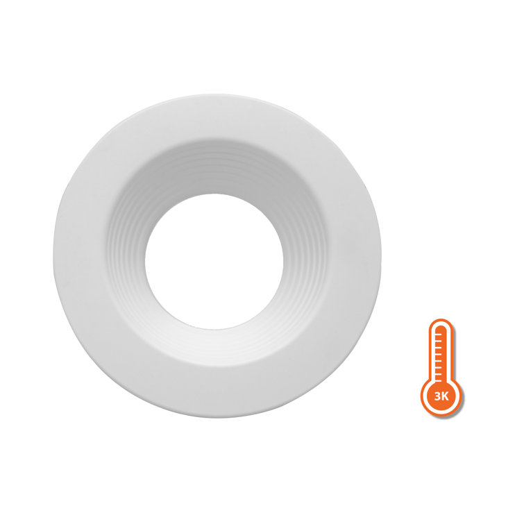 7.4'' White Baffle LED Recessed Lighting Kit