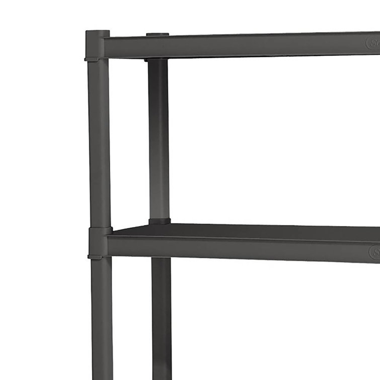 Sleek Gray 4-Shelf Heavy Duty Storage Unit for Indoor/Outdoor Use