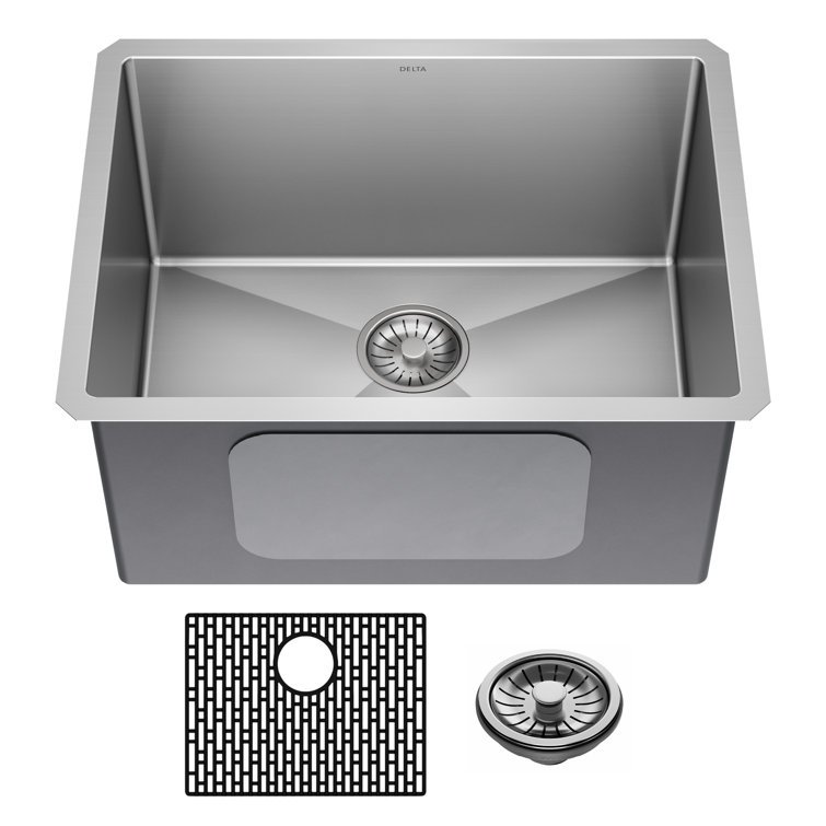 24-inch Stainless Steel Undermount Single Bowl Utility Sink