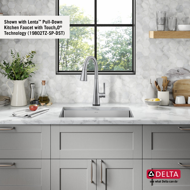 Delta 23-inch Stainless Steel Undermount Single Bowl Kitchen Sink