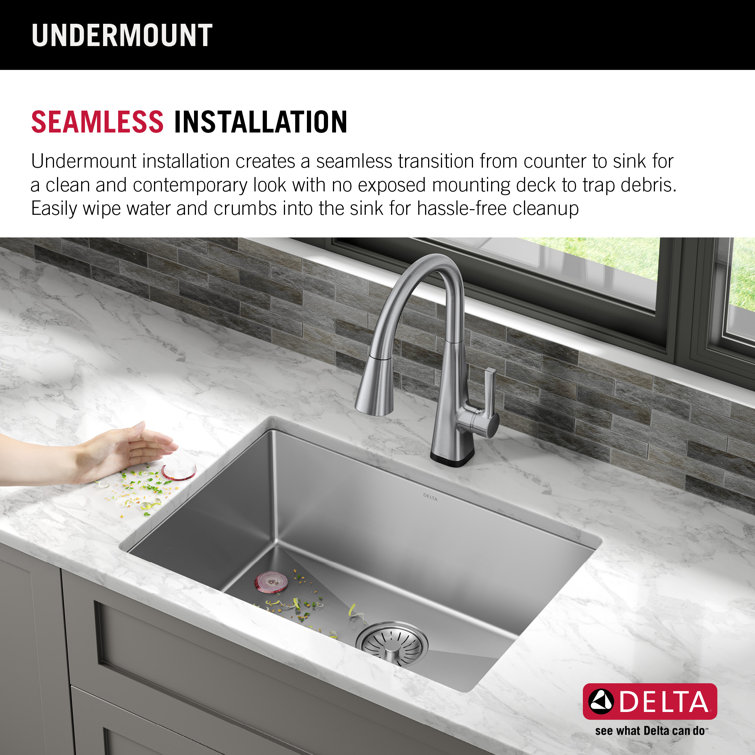 Delta 30" Stainless Steel Single Bowl Undermount Kitchen Sink