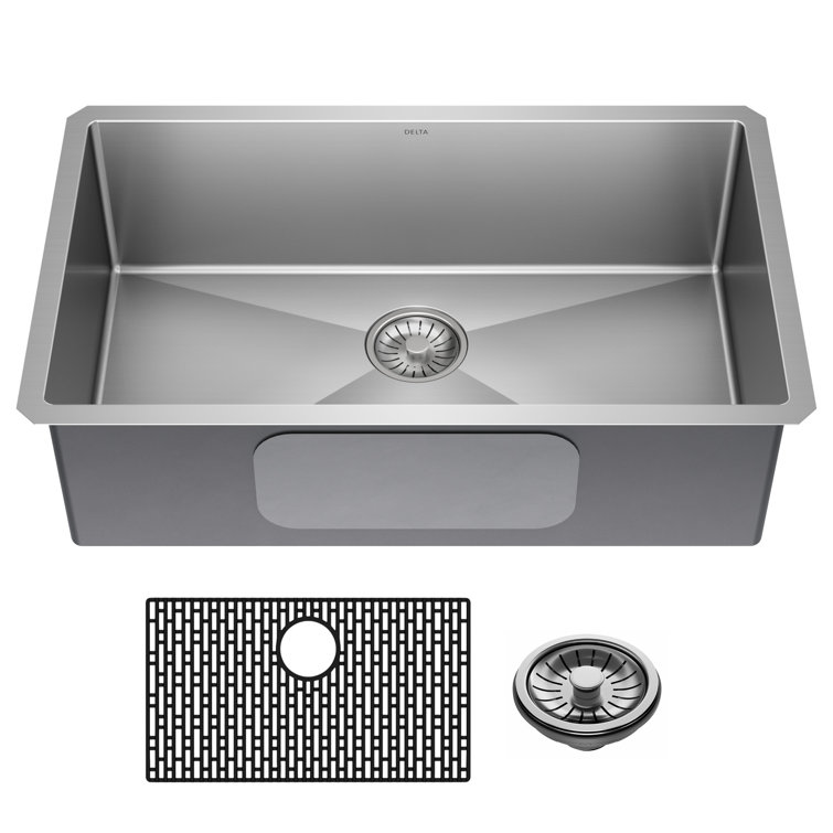 Delta 30" Stainless Steel Single Bowl Undermount Kitchen Sink