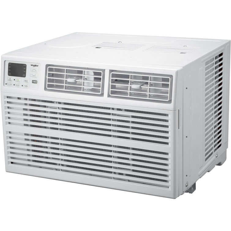 White 18000 BTU Window-Mounted Air Conditioner with Remote Control