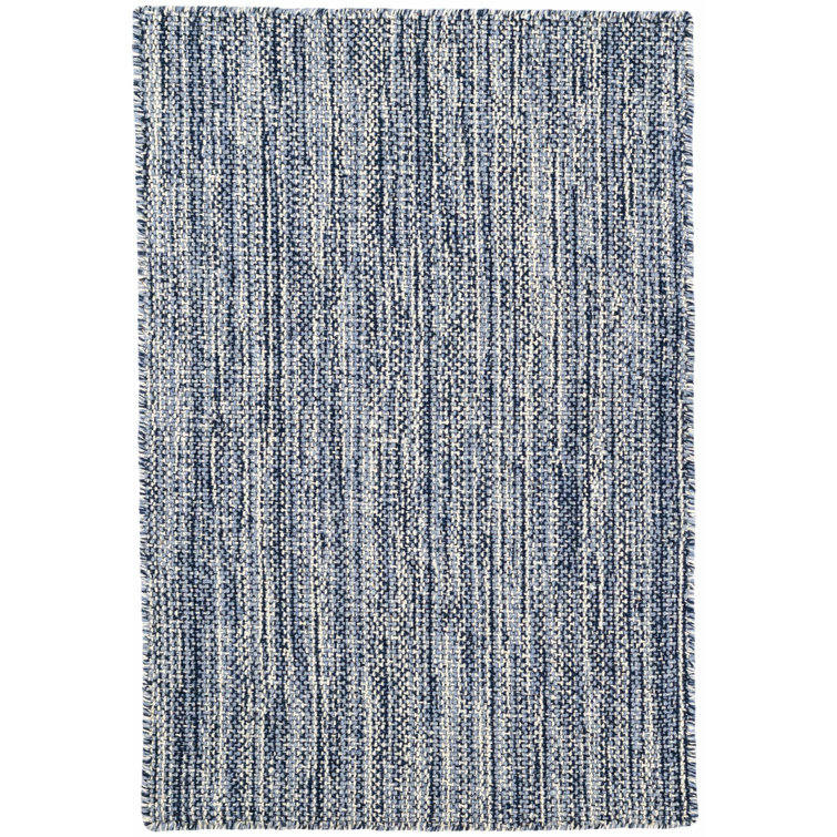 Bella Light Blue Handwoven Wool 2' x 3' Rug