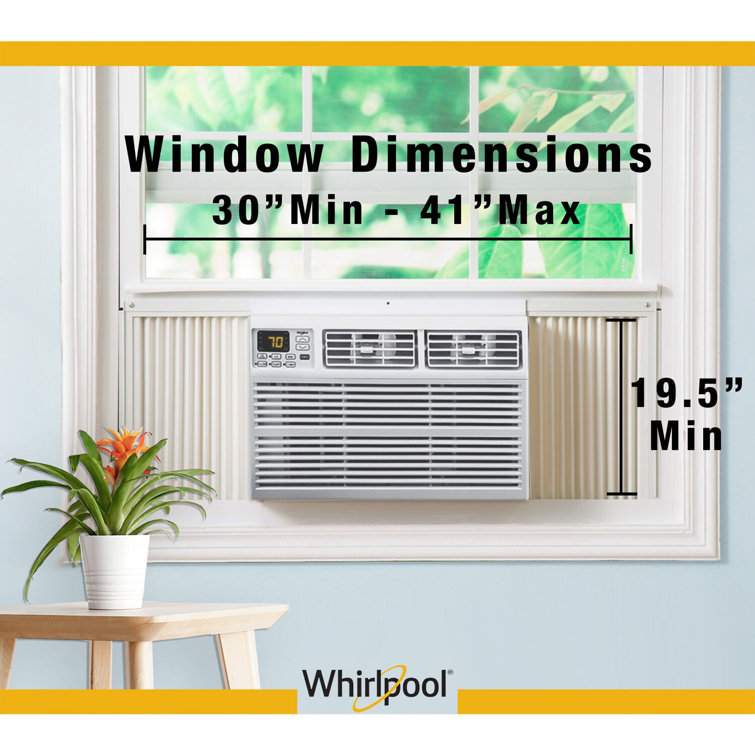 White 24,000 BTU Window-Mounted Air Conditioner with Remote
