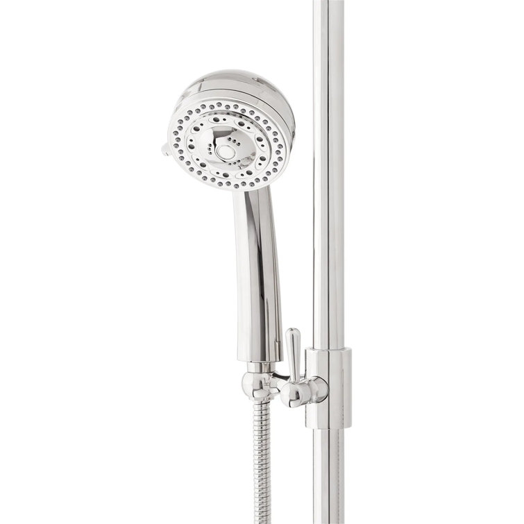 Chrome Adjustable Height Multifunction Hand Shower with Slide Bar