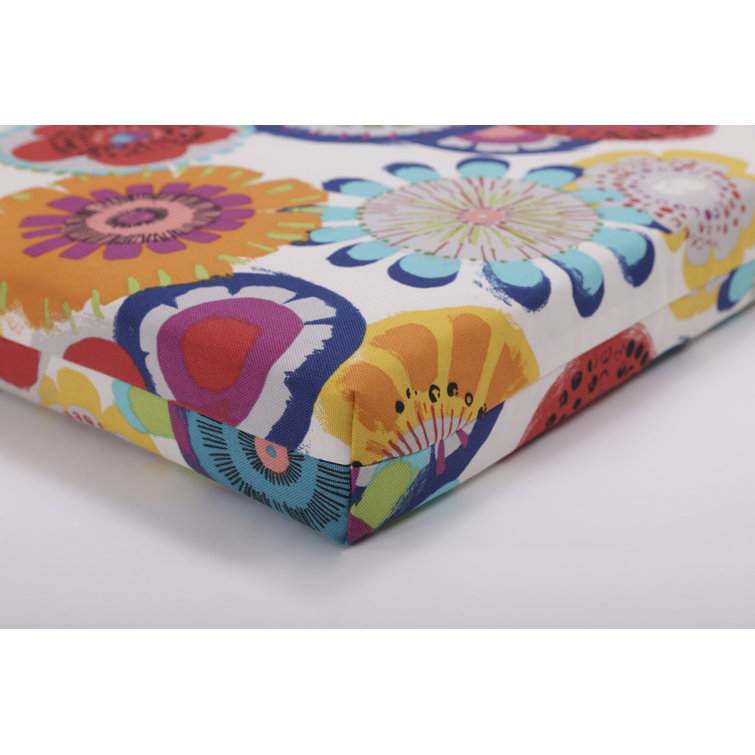 Crosby Floral Confetti Outdoor Chair Cushion with Ties