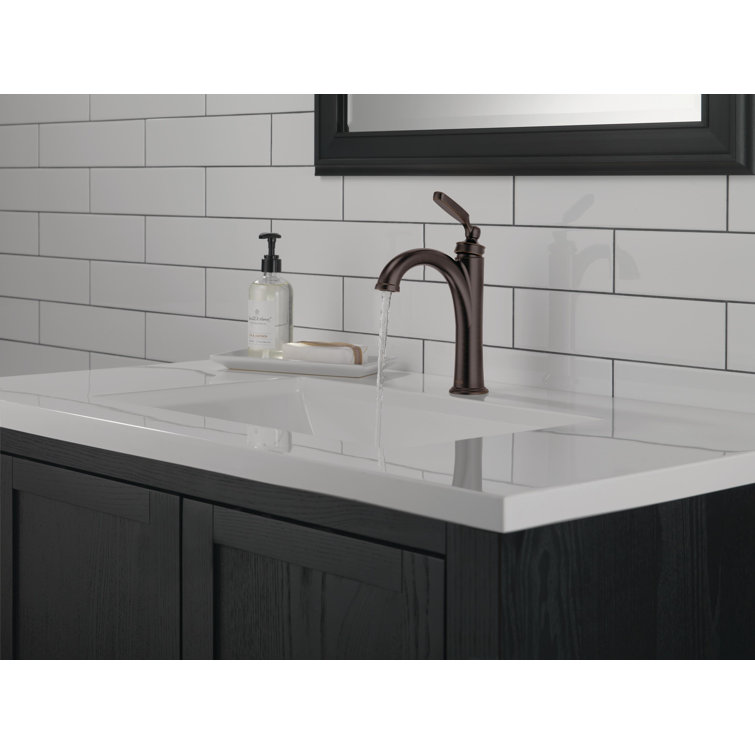 Venetian Bronze 10" Modern Single Hole Metal Bathroom Faucet