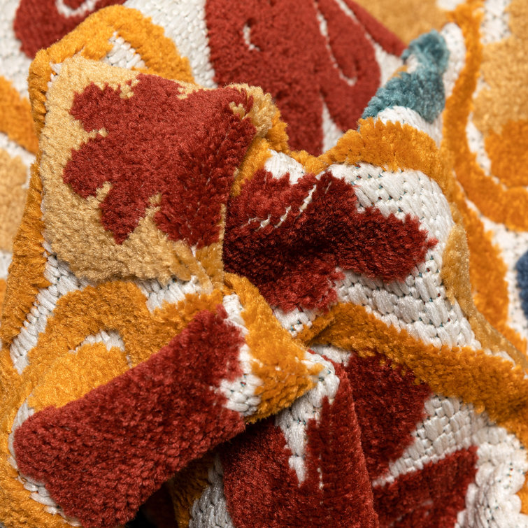 Dorado Red and Yellow Geometric 5' x 7' Outdoor Rug