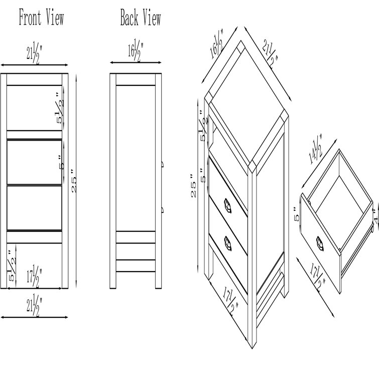 Arden Driftwood Gray Pine Wood 4-Piece King Bedroom Set