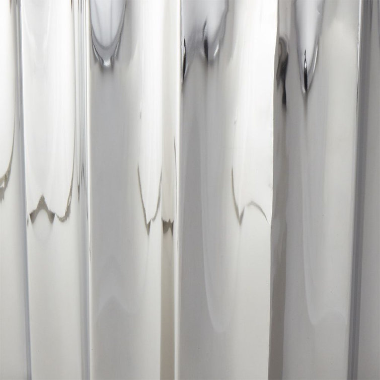 Contemporary Nickel Plated Round Fluted Column Table