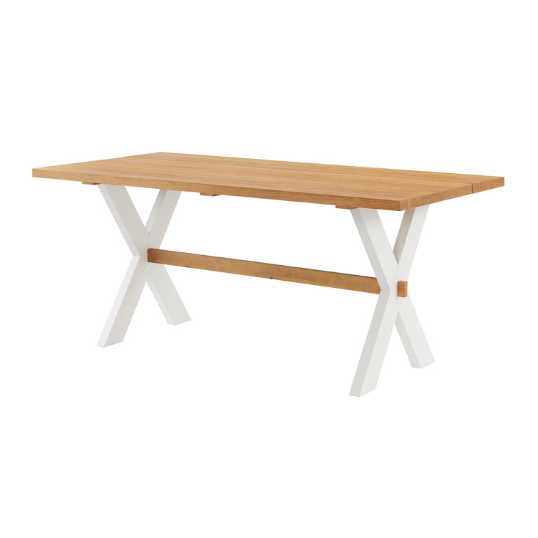 Chelsea 72" Warm Cherry Solid Wood Farmhouse Dining Table
