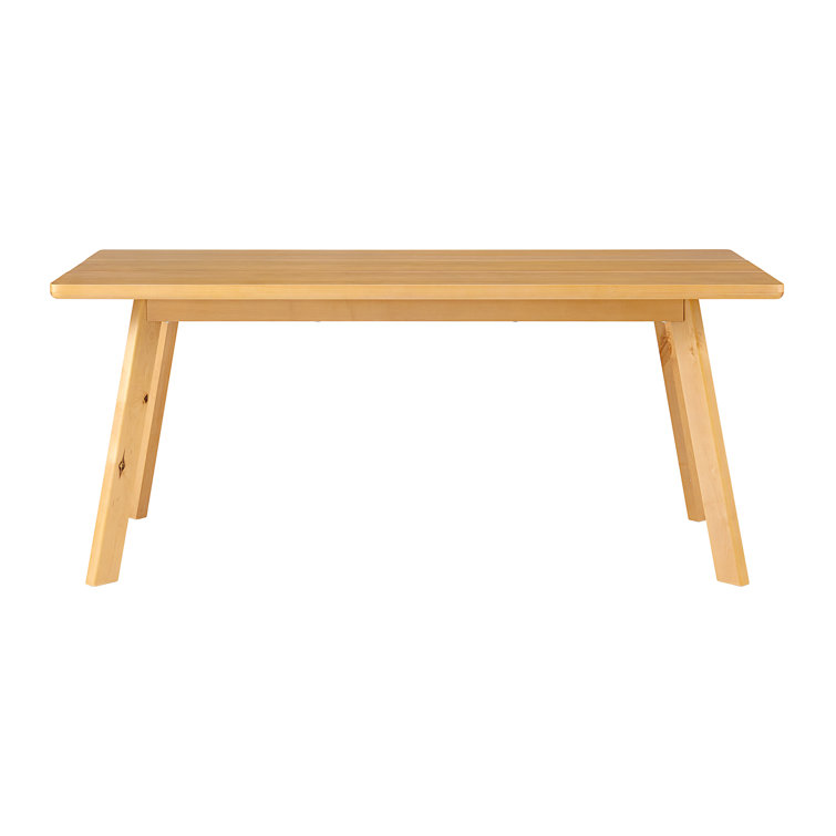 Shelburne Natural Birch and Maple 73" Dining Table and Bench Set