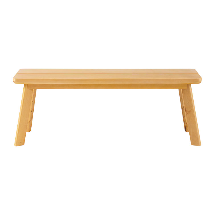 Shelburne Natural Birch and Maple 73" Dining Table and Bench Set