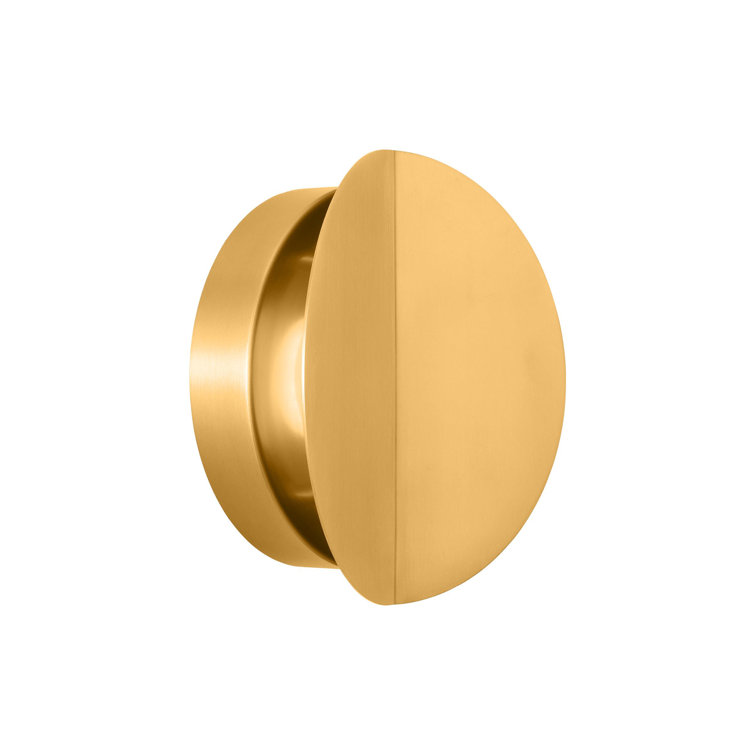 Burnished Brass Dimmable LED Wall Sconce with Steel Shade