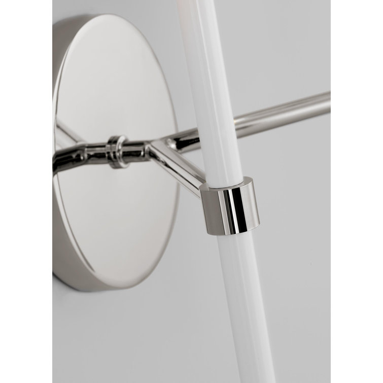Polished Nickel Dimmable Direct Wired Wall Sconce