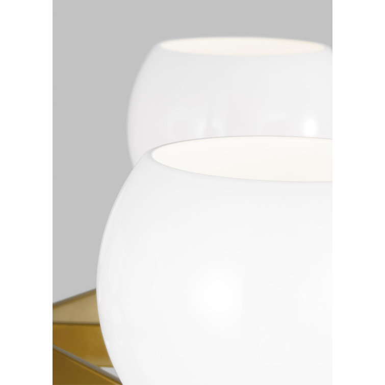 Londyn 12-Light Burnished Brass Chandelier with Milk White Glass Shades