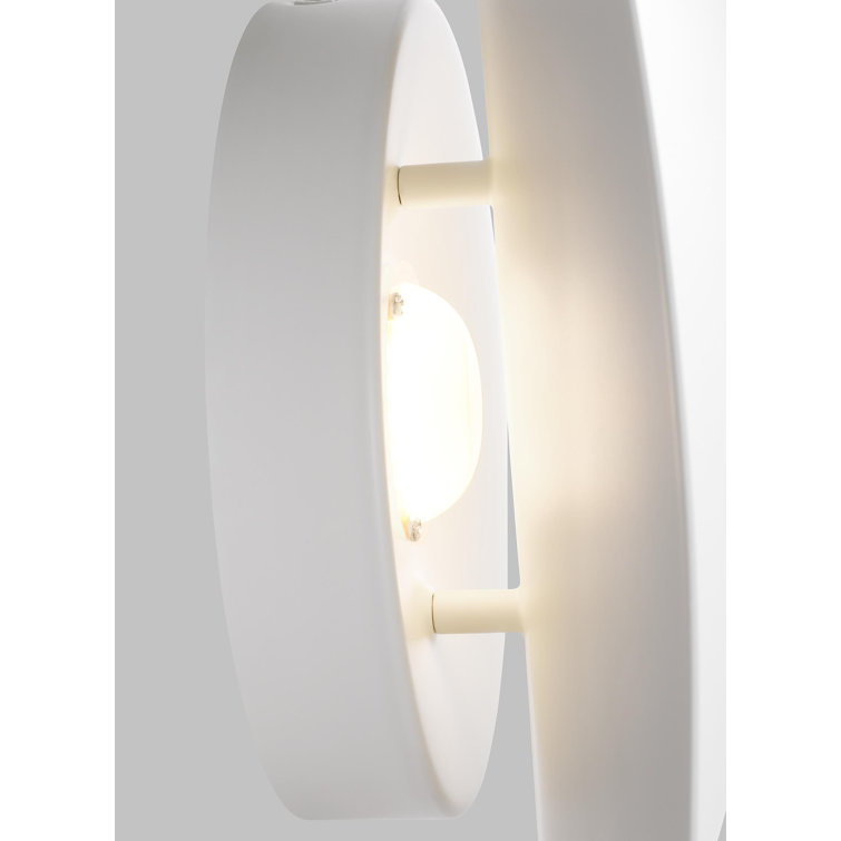 Matte White 12" Dimmable LED Wall Sconce