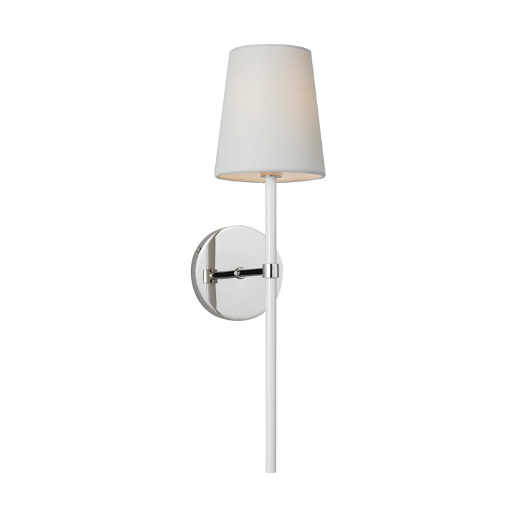 Monroe Polished Nickel Cone-Shaped Direct Wired Wall Sconce